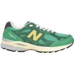 Grüne New Balance Low Sneaker mit Schnürsenkel aus Veloursleder für Herren Größe 40,5 