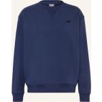 Blaue New Balance Athletics Herrensweatshirts aus Baumwolle Übergrößen 