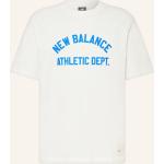 Cremefarbene New Balance T-Shirts aus Baumwolle für Herren Größe XXL 