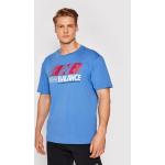 Reduzierte Dunkelblaue New Balance T-Shirts für Herren Größe M 