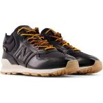 Schwarze New Balance 574 High Top Sneaker & Sneaker Boots aus Leder leicht für Herren Größe 40,5 