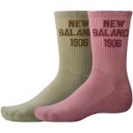 New Balance Unisex 1906 Midcalf Socks 2 Pack in Rot/Grün, Cotton, Größe L