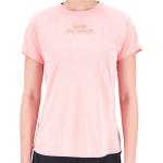 Reduzierte Kurzärmelige New Balance Impact T-Shirts aus Polyester für Damen Größe S 