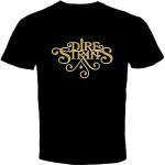 New Dire Straits British Legend Men's Logo T-Shirt Black