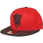 Rote New Era 59FIFTY Manchester United Fitted Caps für Kinder 
