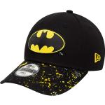 Schwarze Bestickte New Era Batman Snapback-Caps für Kinder aus Baumwolle 
