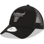 New Era Chicago Bulls NBA BOB Team Logo Schwarz Verstellbare A-Frame Trucker Cap - One-Size