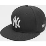 Dunkelgraue Bestickte New York Yankees Fitted Caps aus Baumwolle für Herren 
