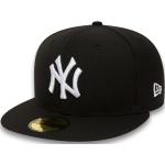 Schwarze Bestickte New York Yankees Fitted Caps aus Baumwolle für Herren 
