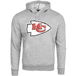 Graue New Era NFL Kansas City Chiefs Herrenhoodies & Herrenkapuzenpullover aus Fleece Größe L 