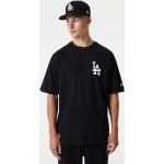 Schwarze New Era Essentials Los Angeles Dodgers T-Shirts für Herren Größe L 