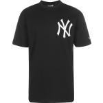 Schwarze Oversize New Era Essentials New York Yankees T-Shirts für Herren Größe XL 