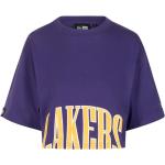 Reduzierte Lila Streetwear New Era NBA NBA T-Shirts aus Baumwolle für Damen Größe L für den für den Frühling 