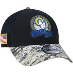 New Era Los Angeles Rams NFL Salute to Service 2022 Black 9Forty Snapback Cap - One-Size