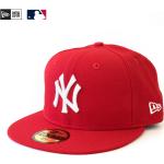 Rote New Era 59FIFTY New York Yankees Fitted Caps für Herren 