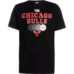 Reduzierte Schwarze New Era Bulls NBA T-Shirts mit Basketball-Motiv für Herren Größe M 