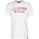 Weiße New Era Bulls NBA T-Shirts aus Baumwolle für Herren Größe XL für den für den Sommer 