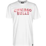 Weiße New Era Bulls NBA T-Shirts aus Baumwolle für Herren Größe XXL für den für den Sommer 
