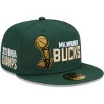 New Era NBA Milwaukee Bucks 2021 Basic Champs Fitted Cap (60237137) green