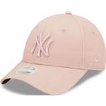 Pinke Bestickte New Era 9FORTY New York Yankees Snapback-Caps aus Baumwolle für Damen 