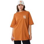 Orange Oversize New Era New York Yankees T-Shirts aus Baumwolle für Herren Größe L 