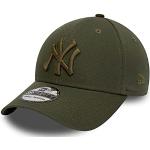 Reduzierte Olivgrüne Bestickte New Era 39THIRTY League New York Yankees Fitted Caps für Herren 