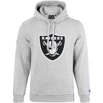 Graue Bestickte New Era Oakland Raiders NFL Herrenhoodies & Herrenkapuzenpullover Größe M 