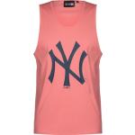 Pinke New Era New York Yankees Rundhals-Ausschnitt Herrenmuskelshirts & Herrenachselshirts für den für den Sommer 