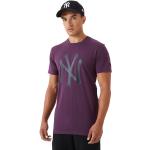 Lila Sportliche New Era New York Yankees T-Shirts für Herren Größe S 