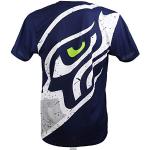 New Era Seattle Seahawks Navy Big Logo Back T-Shirt - XL