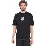 Reduzierte Schwarze Streetwear New Era New York Yankees T-Shirts aus Baumwolle für Herren Größe M 
