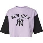 Reduzierte Lila Streetwear New Era MLB New York Yankees T-Shirts aus Baumwolle für Damen Größe S 