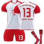 New Home Red 6 Kimmich Trikot für Kinder 10 Sane 25 Müller 17 Mane Choupo-Moting Football Jerseys Anzug 23 24 FCB Training T-Shirts Shorts and Socks Kids Sport Soccer Outfit Fußball Jersey