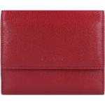 Rote Esquire RFID Damenportemonnaies & Damenwallets aus Leder 
