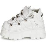 Weiße Business New Rock Rock Derby Schuhe mit Schnürsenkel für Damen Größe 39 
