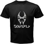 New Soulfly Logo Mens Black T-Shirt Size S M L XL 2XL 3XL