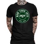 New York Jets - American Football NFL Super Bowl Herren T-Shirt, Schwarz, XL, Vorne