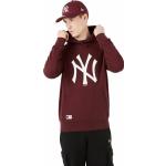 Bordeauxrote Bestickte New York Yankees Hoodies & Kapuzenpullover aus Fleece Größe XL 