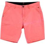 New Zealand Auckland, Seddon, Herren Herren Kurze Jeans Shorts Bermudas Gabardine Stretch Neon Orange 30W [23617]