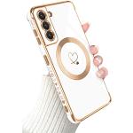 Reduzierte Goldene Elegante Samsung Galaxy S21 5G Hüllen Art: Bumper Cases mit Bildern aus Silikon stoßfest für Damen klein 