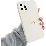Goldene iPhone 12 Pro Hüllen Art: Bumper Cases mit Bildern aus Silikon für kabelloses Laden klein 