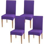 Violette Unifarbene Moderne Stuhlhussen 4-teilig 