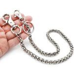 Silberne Schlüsselanhänger & Taschenanhänger aus Denim handgemacht für Herren 