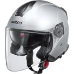 Nexo Jethelm Travel 2.0 Motorradhelm silber Größe XS