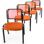 Schwarze Nexos Trading Konferenzstühle & Besucherstühle aus Metall gepolstert Breite 0-50cm, Höhe 0-50cm, Tiefe 0-50cm 4-teilig 