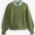 Reduzierte Grüne Next 2 in 1 Pullover aus Polyamid für Damen Größe XXL für den für den Herbst 