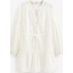 Weiße Langärmelige Next Sommerkleider aus Baumwolle für Damen Größe XS 