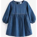 Blaue Next Kinderjeanskleider aus Denim für Babys Größe 122 