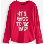 Reduzierte Rote Langärmelige Next Der Grinch T-Shirts mit Weihnachts-Motiv für Damen Größe L 1-teilig zu Weihnachten für den für den Sommer 