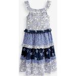 Marineblaue Blumenmuster Next Midi Midikleider für Kinder & knielange Kinderkleider aus Jersey für Mädchen Größe 158 